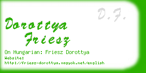 dorottya friesz business card